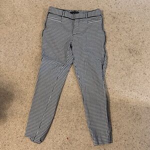 Banana Republic Women’s Black and White Patterned Chinos